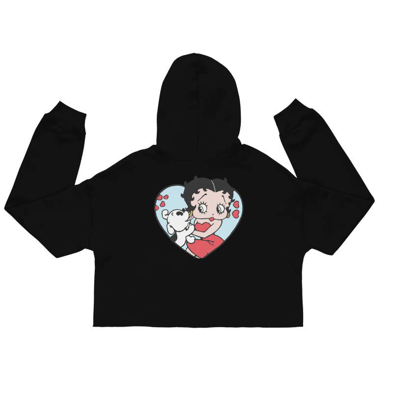 SM BETTY BOOP CROP HOODIE
